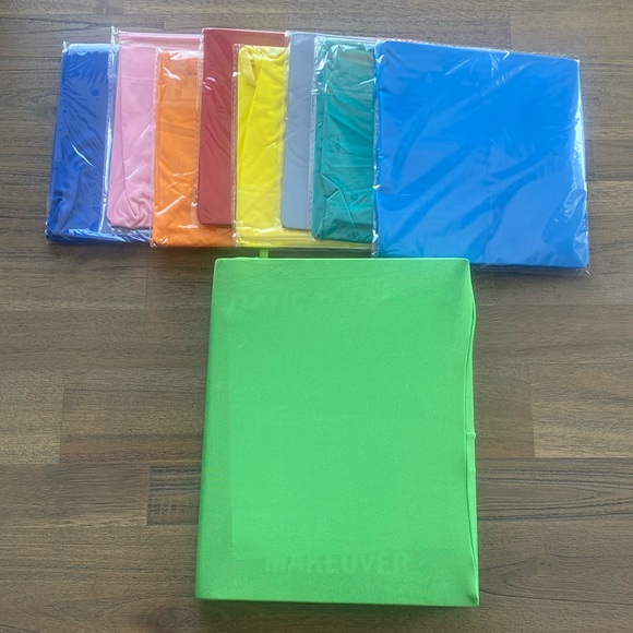 36 Stretchable Cloth Book Covers. Each with Ribbon Bookmark, NIP - Picture 2 of 2